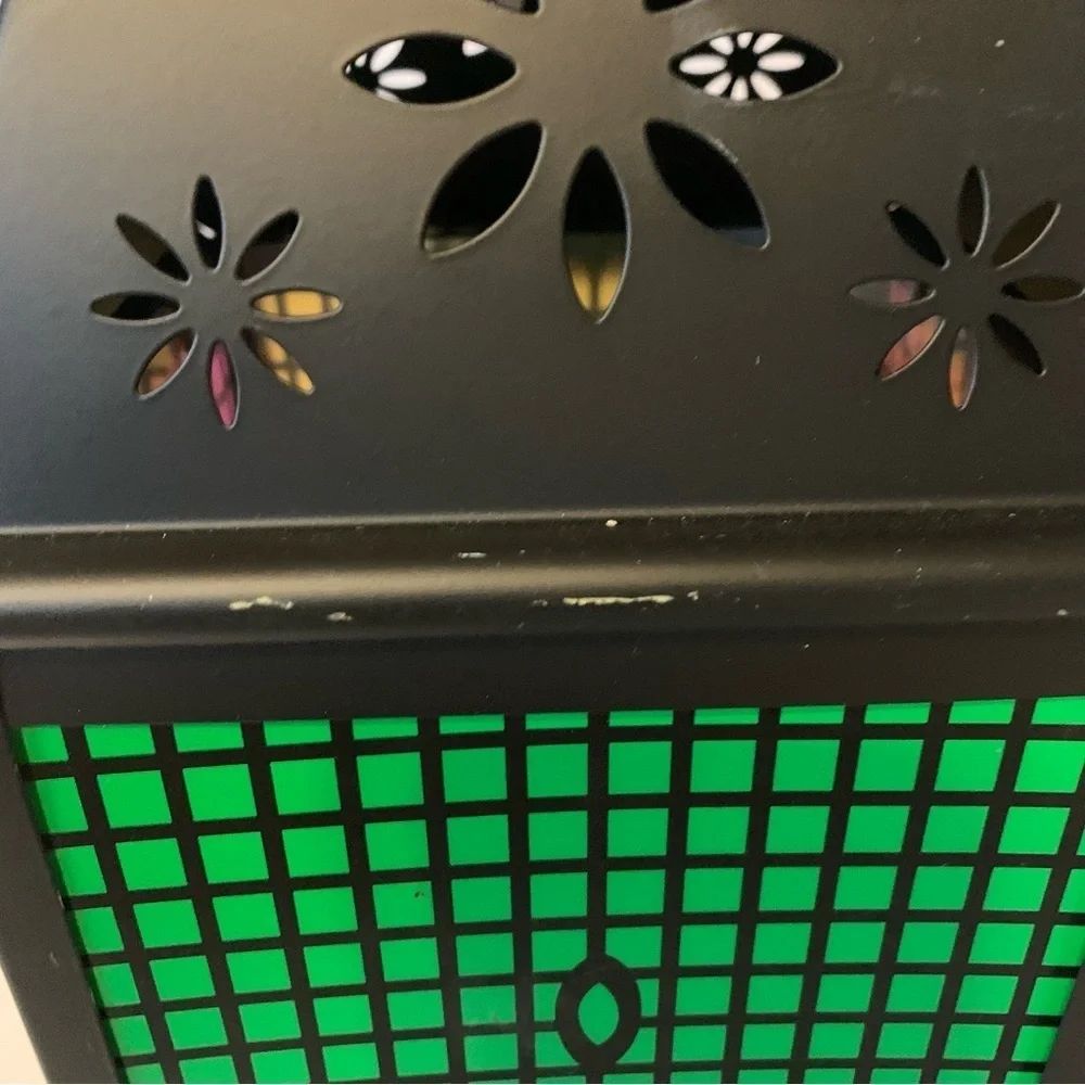 NWT. TARGET Halloween Black and Orange Skull Lantern